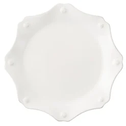Berry & Thread Whitewash Scallop Dessert/Salad Plate