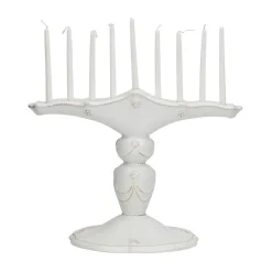 Berry and Thread Whitewash Menorah