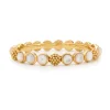 Berry Gem Hinged Bangle in Mother of Pearl