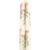 Berry Kissed Mistletoe Taper Candles, Set of 2