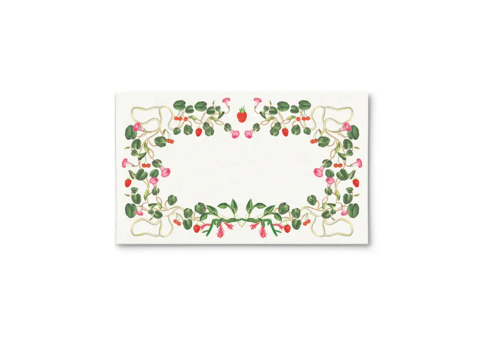 Berry Pom Pom Place Cards