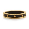 Berry Small Hinged Bangle in Ebony