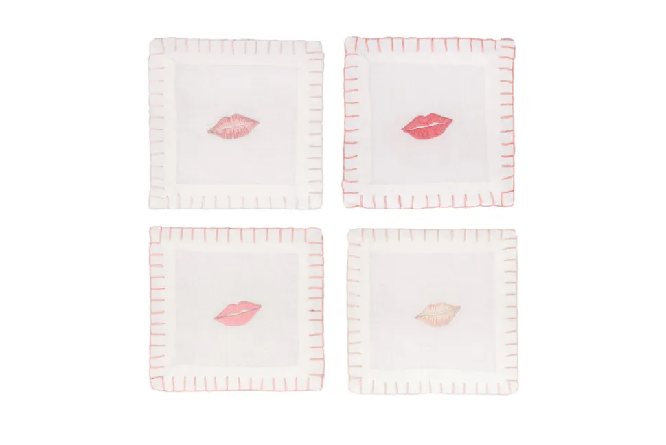 Beso Cocktail Napkins, Set of 4