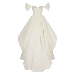 Bettina Gown in White Taffeta