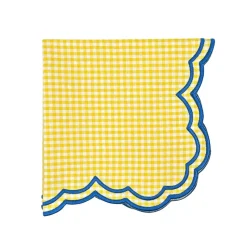 Bettina Napkin in Yellow Gingham, Set of 4
