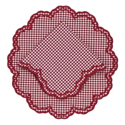 Bettina Napkin Red Gingham, Set of 4