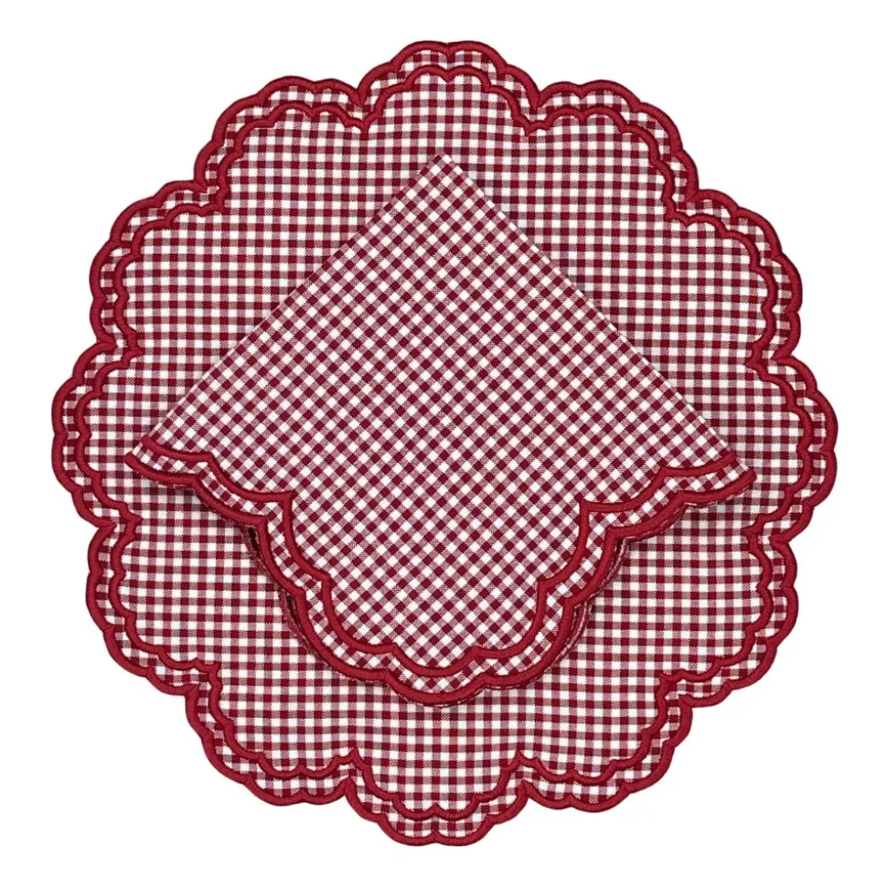 Bettina Napkin Red Gingham, Set of 4