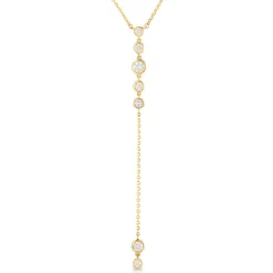 Bezel Starstruck Lariat Necklace