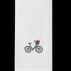 Bicycle Flowers Hand Towel