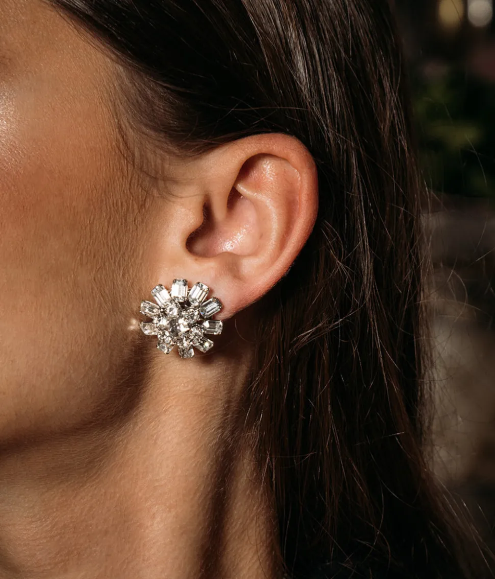 Billie Earrings in Crystal