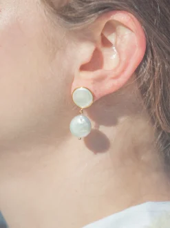 Billie Earrings in White