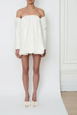 Billie Mini Dress in Alabaster