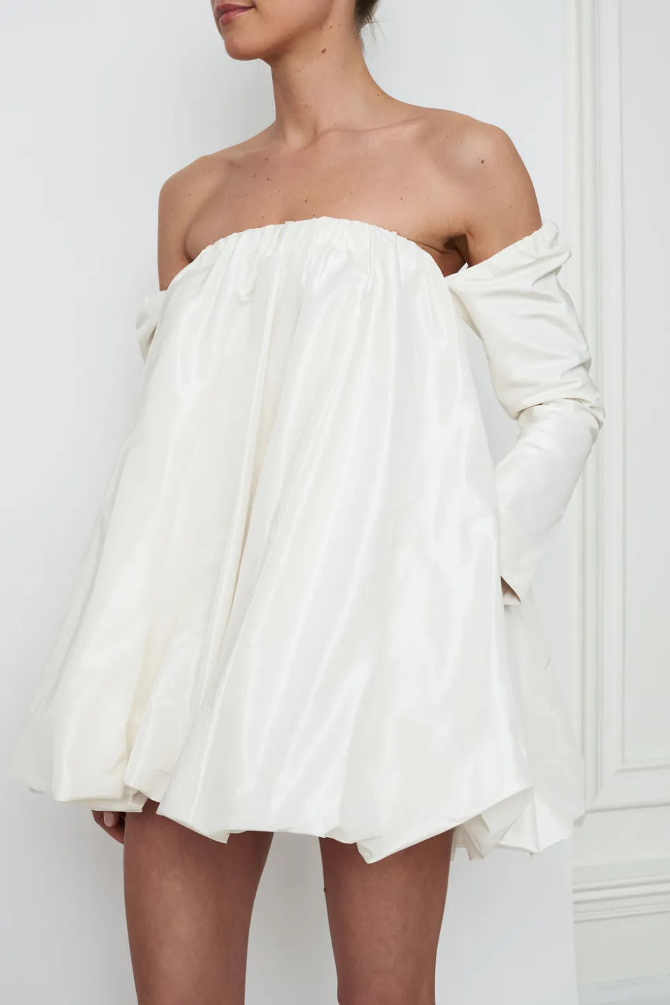 Billie Mini Dress in Alabaster