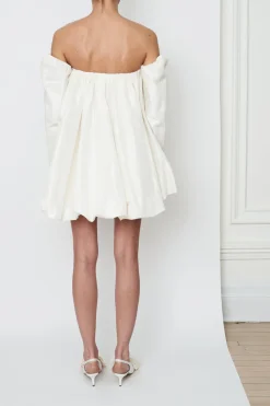 Billie Mini Dress in Alabaster