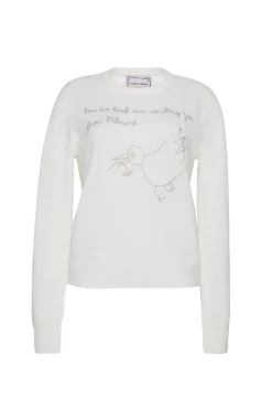 Bird from Patmos Crewneck in Cream