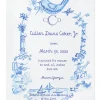 Birth Announcement in Light Blue