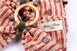 Bistro Charm Napkin Rings in Red, Set of 4