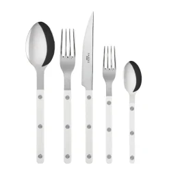 Bistrot Place Setting in White, Set of 5