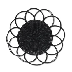 Black Banded Chargers, Set of 4