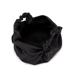 Black NLA Silk Knot Bag