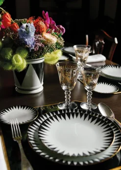 Black Punk Charger Plate