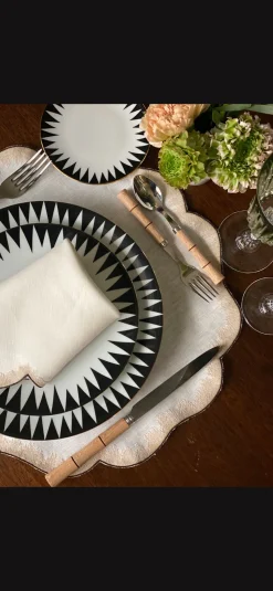 Black Punk Dinner Plate