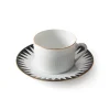 Black Punk Tea Cup With Plate
