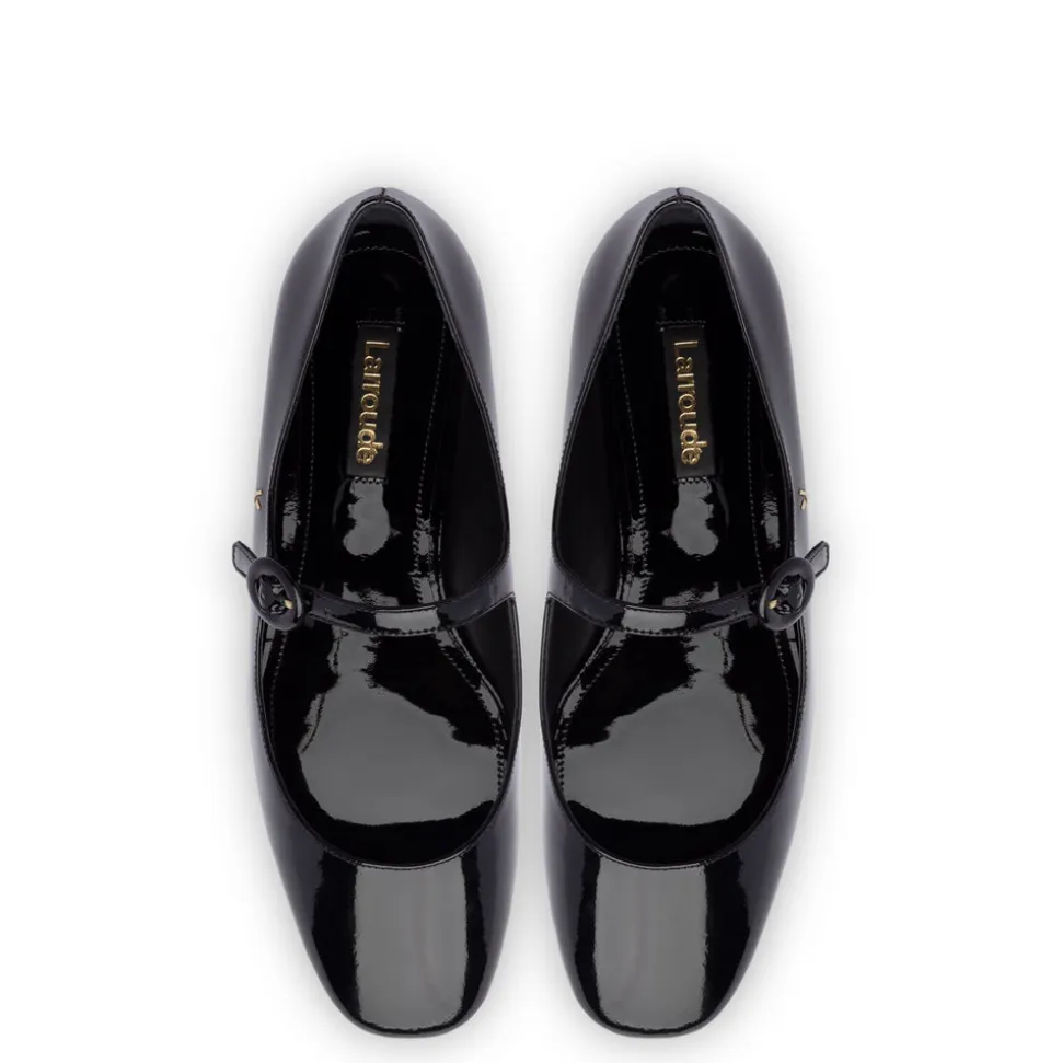 Blair Ballet Flat In Black Patent Leather