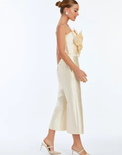 Blake Crop Pant in Ivory