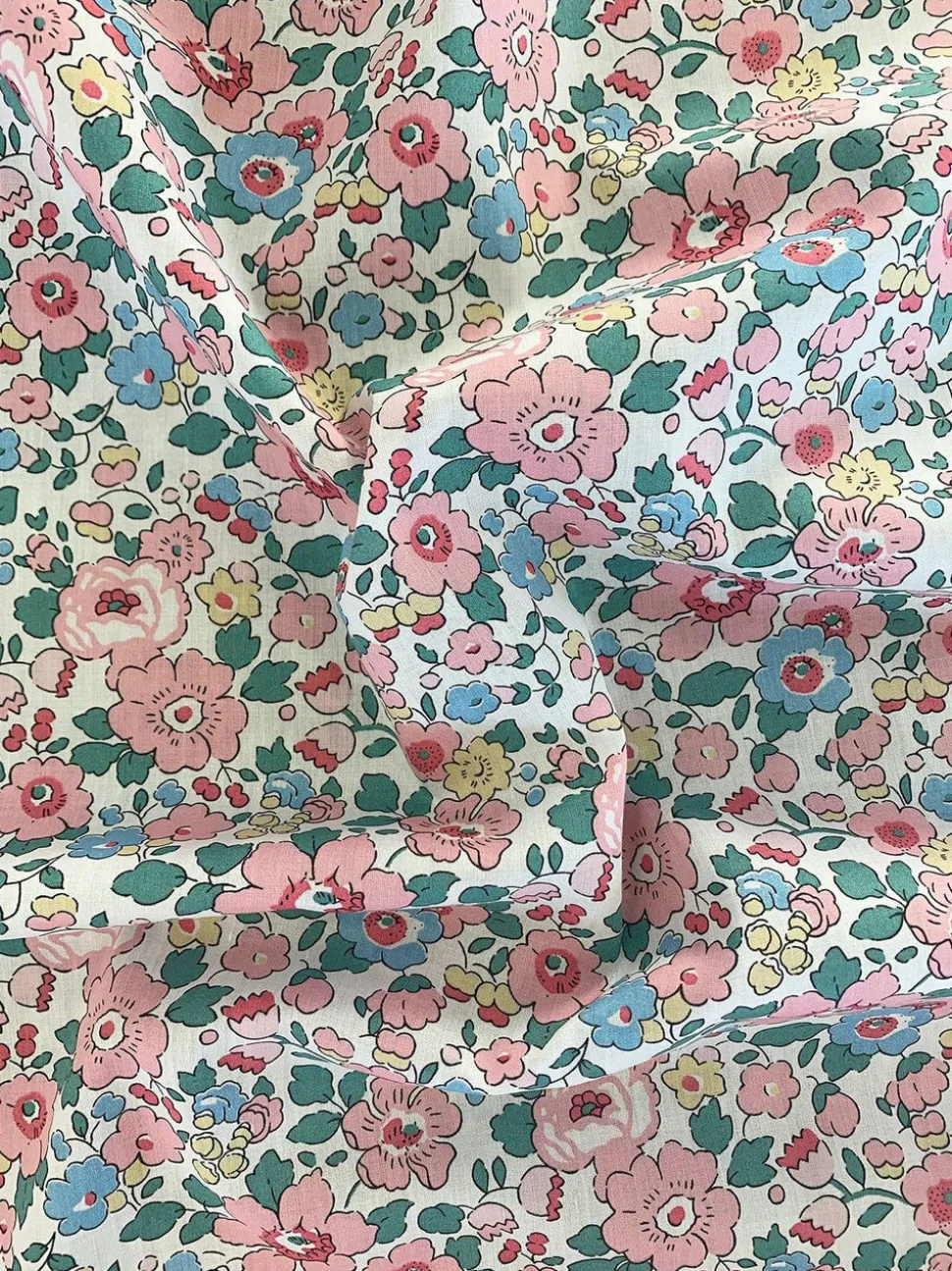 Blanket Made With Liberty Fabric in Betsy Candy Floss