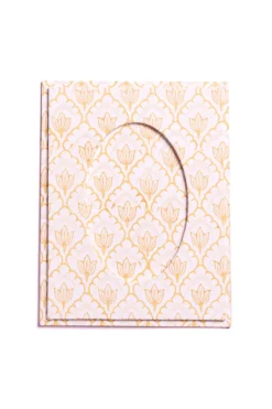 Blockprint Tulip Picture Frame 4x6 in Desert Sand
