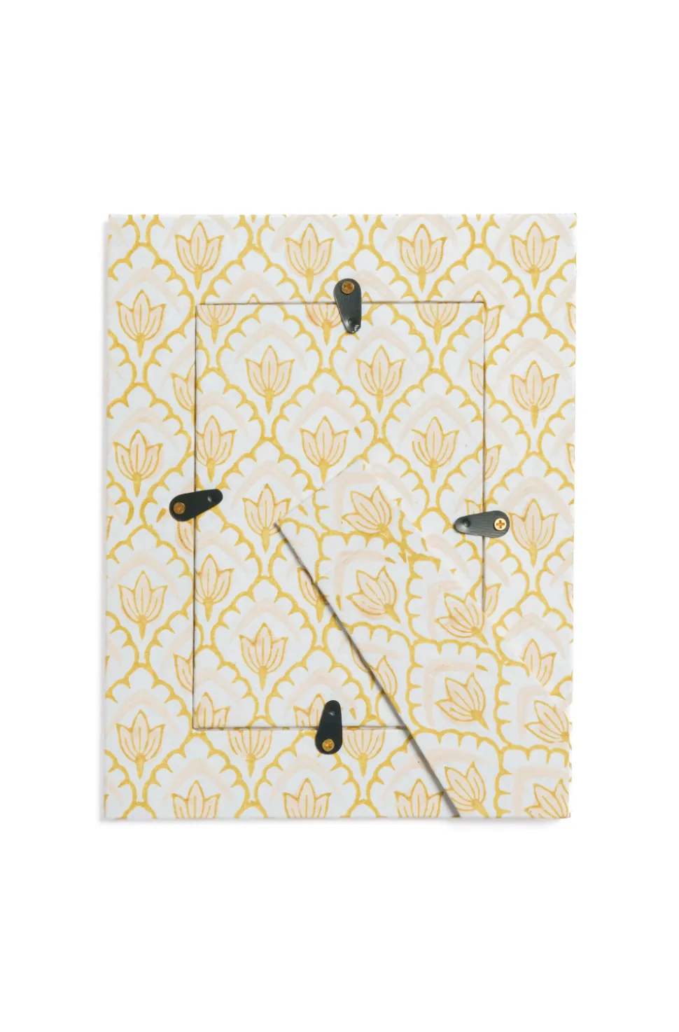 Blockprint Tulip Picture Frame 4x6 in Desert Sand