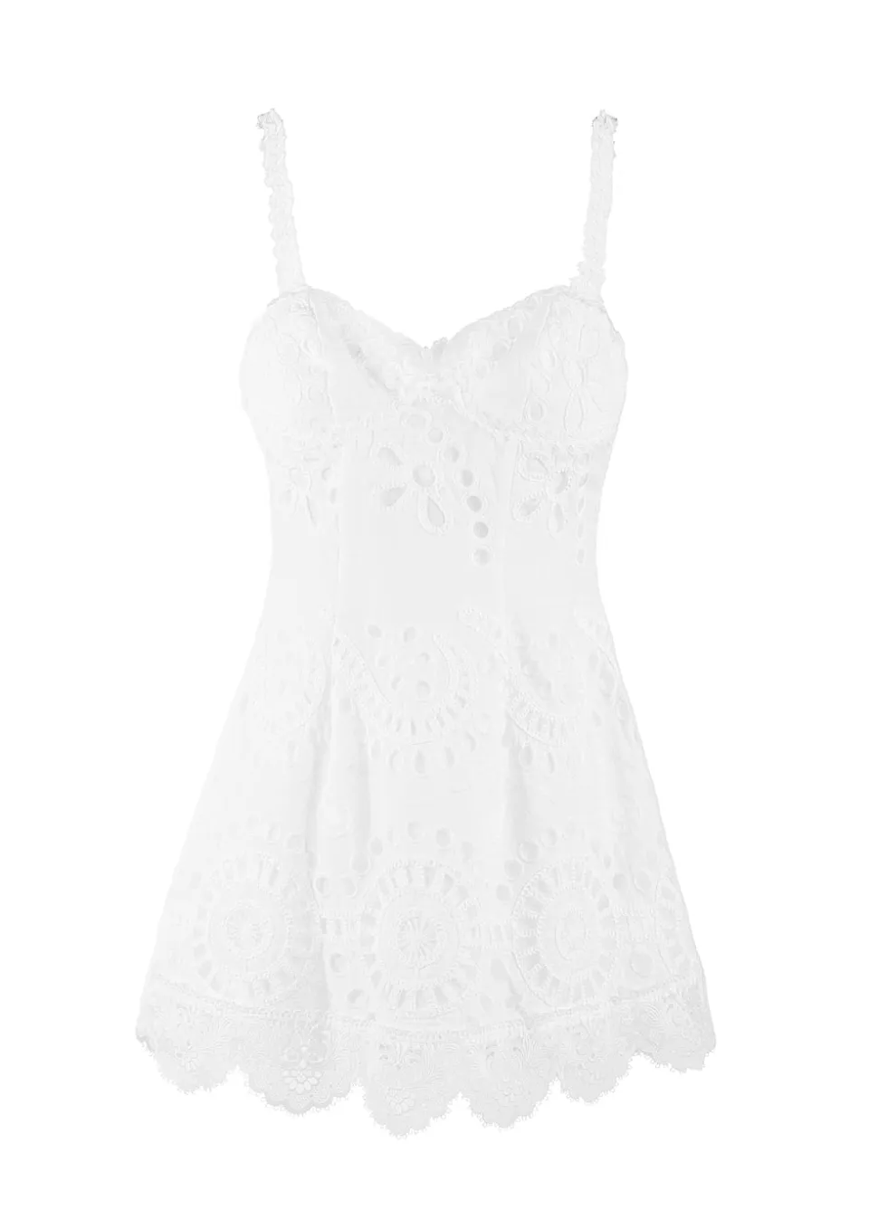 Bloom Mini Dress in White