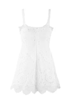Bloom Mini Dress in White