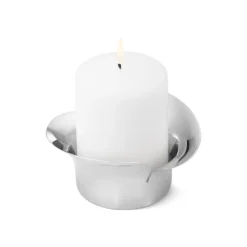 Bloom Pillar Candleholder Steel