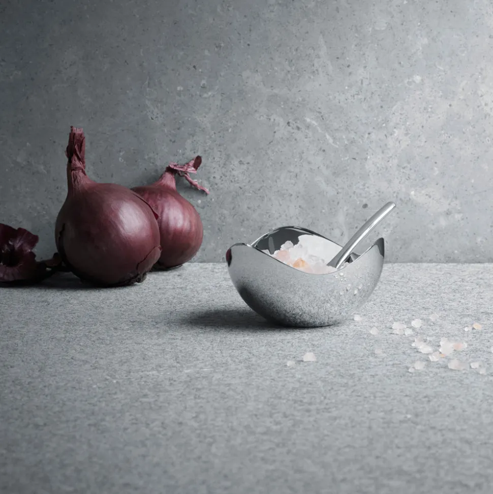 Bloom Salt Cellar And Spoon