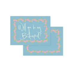 Blooming Aquamarine Proposal Card Set