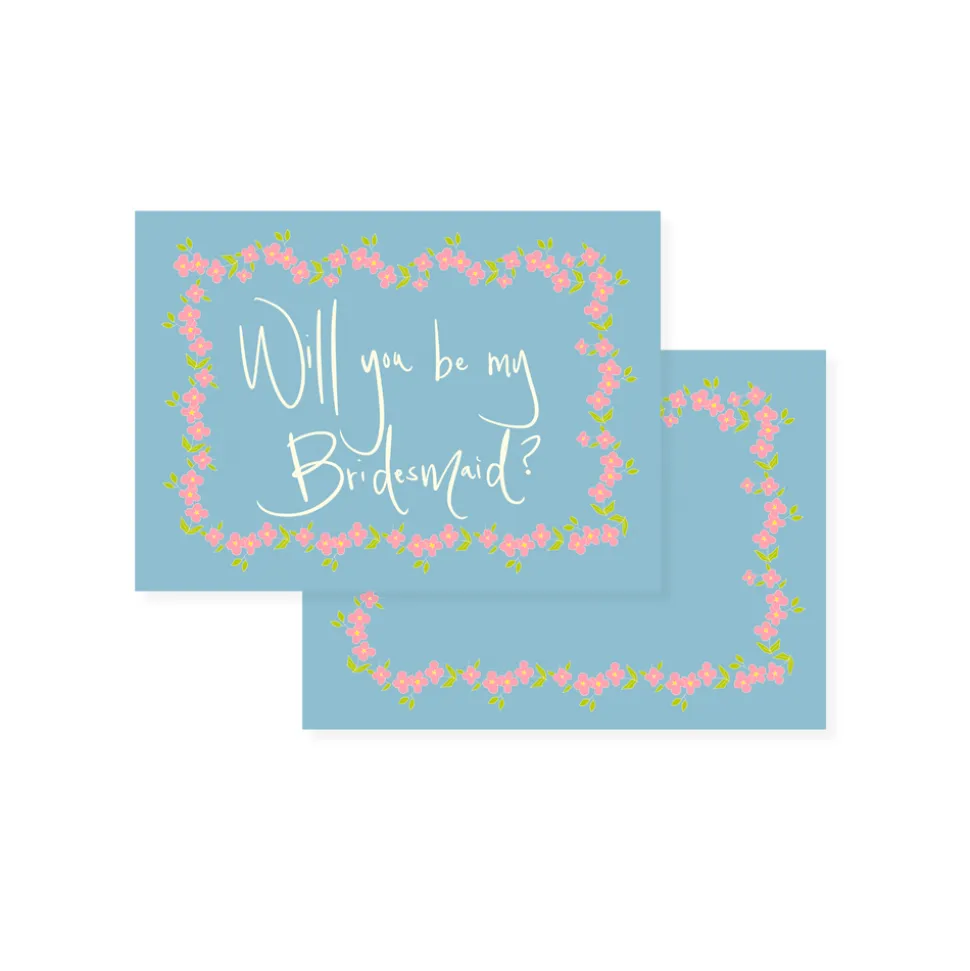 Blooming Aquamarine Proposal Card Set