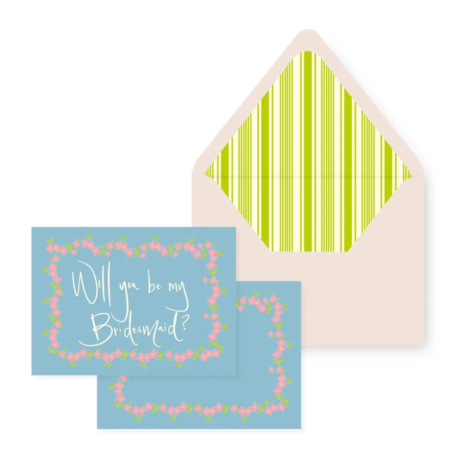 Blooming Aquamarine Proposal Card Set