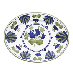 Blossom Oval Serving Plate Blue