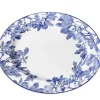 Blue Arbor Large Oval Rimmed Platter