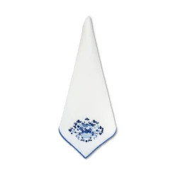 Blue Basket Dinner Napkins, Set of 4