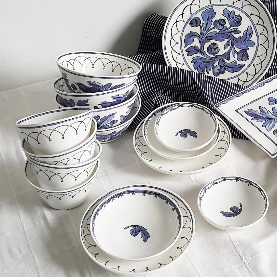 Blue Bird Set of 3, Canapé Dishes