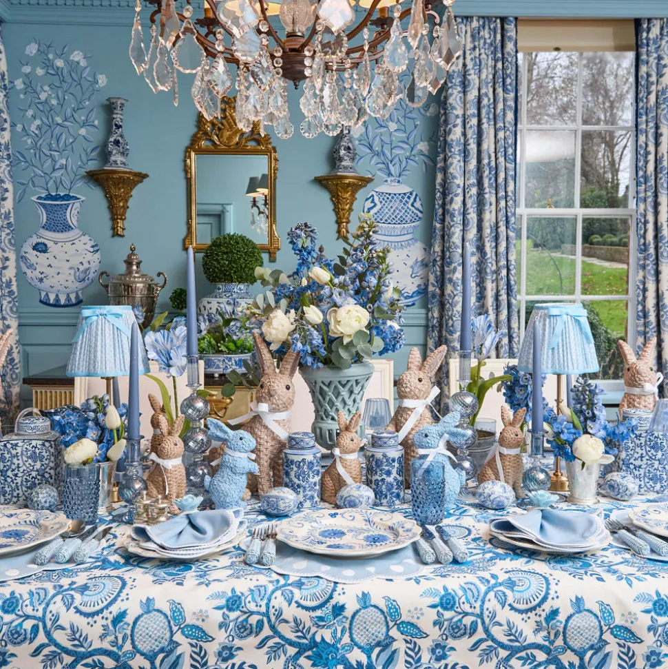Blue Elizabeth Tablecloth
