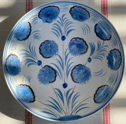 Blue Flower Serving Bowl