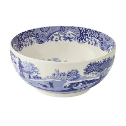 Blue Italian Deep Round Bowl