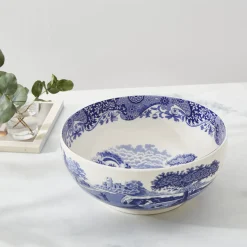 Blue Italian Deep Round Bowl
