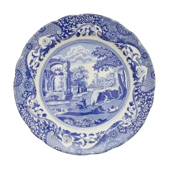 Blue Italian Dinner Plates, Set of 4