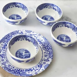 Blue Italian Dip Bowls, Set of 4