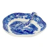 Blue Italian Handled Tray
